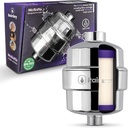 Bossa Shower Filter - Removes Chlorine, Heavy Metals, Hard Water, Impurities | Micron-level | Anti-Clog for High-Pressure Flow | Leak-Proof | Easiest Installation | Fits all ½" IPS Shower Arms