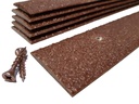 Anti-Slip Decking Strips - Pack of 5 (16" x 2") Heavy Duty GRP Non-Slip Treads for Outdoor Steps, Ramps & Decks - Weatherproof, Easy to Install, Long Lasting Safety Grip (Brown)