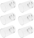 6pcs Glass Water Cup Drinking Glasses Milk Juice Coffee Mugs for Home Office Party