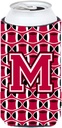Caroline's Treasures CJ1079-MTBC Letter M Football Crimson and White Tall Boy Hugger Can Cooler Sleeve Hugger Machine Washable Drink Sleeve Hugger Collapsible Insulator Beverage Insulated Holder