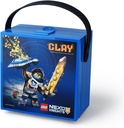 LEGO Nexo Knights Lunch Handle, Portable Storage Box, Blue, 15.9 x 17.3 x 9.7 cm