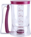 Batter Dispenser, 900mL Manual Cupcake Pancake Batter Dispenser Baking Tool with Measuring Label, for Home Kitchen Use