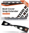 HAPDEN Snap Extenders for Boat Canvas, 304 Steel Snap Boat Cover Snaps Extenders, Canvas Extender Snaps, Upgrade Extension 3 Size 1"~3" 10 PCS, Black