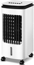 Portable Air Conditioner Fan Office Ultra- Quiet Space Air Coolers, Dorm Single Cool Water- Cooled Air Conditioning Unit, Bedroom Portable Bladeless Cold Air Fan White