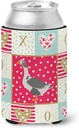 Caroline's Treasures CK5322CC West of England Goose Love Can or Bottle Hugger, Red Cooler Washable Drink Sleeve Collapsible Beverage Insulated Holder, Can Hugger, Multicolor