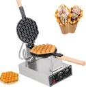 Bubble Waffle Maker, Electric Non Stick Egg Waffler Maker, 1400W Double-sided Heating Bubble Waffle Maker, Electric Bubble Waffle Baker for Home or Commercial Use