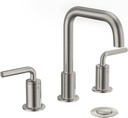 Lava Odoro Brushed Nickel Bathroom Faucet, 2-Handle 8 Inch Widespread Bathroom Sink Faucet, Faucet for Bathroom Sink 3 Hole with Drain Assembly Supply Line, BF503-BN