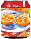 Caroline's Treasures 6035CC Florida Oranges Sliced for Breakfast Can or Bottle Hugger Cooler Washable Drink Sleeve Collapsible Beverage Insulated Holder, Can Hugger, Multicolor