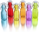 Style Setter Rainbow Colors Assorted Bottles with Handles (Set of 6), Multicolor