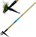 CYRUS 39" Weed Puller Tool - Carbon Steel Gardening Hand Tool with Ergonomic Long Ash Wood Handle - Effortless Manual Weed Removal Garden Tool