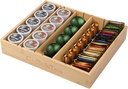 MinBoo Bamboo K Cup Holder for Drawer or Countertop Coffee Pod Holder 25-36 K Cup Pod Storage Tea Bag Organizer Storage for Coffee Station Home Office and Kitchen (Bamboo)
