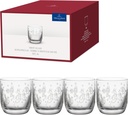 Villeroy & Boch – Toy's Delight 4-Piece Schnapps Glass Set, Schnapps Glass Set, Shot Glasses, Liqueur Glasses, Drinking Glasses Set of 4, Glasses with Christmas Pattern, Dishwasher Safe