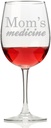 Mom's Medicine Wine Glass