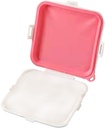 Convenient Silicone Sandwich Box Lid Portable Bread Storage Container for Travel for Lunch and Outdoor Use Easy to Clean