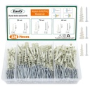 320PCS Drywall Anchors and Screws Kit – Self Drilling Nylon Wall Anchors, Heavy Duty Plastic Anchors for Drywall, No Pre-Drill Needed, Hollow Wall Anchors (10x35mm, 15x32mm, 13x42mm)