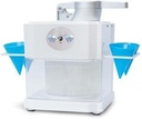 Electric Ice Crusher Shaver Snow Cone Smasher Grinder Ice Cream Maker Commercial Smoothie Slushy Sand Block Break Machine Easy to Operate Clean (Color : White Plug Type : US)