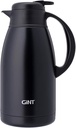 GiNT Stainless Steel Thermal Coffee Carafe, Double Walled Vacuum Water and Beverage Dispenser, 12 Hour Heat Retention, 65 OZ /1.9 Liter Black