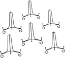 6pcs Iron Easel Display Stands for Books Plates and Photos and Lightweight Holders for Weddings Offices and Trade Shows Versatile Kitchen and Gallery