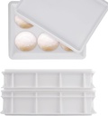 Set of 2 Pizza Dough Proofing Box - 15.7 x 11.8 inch Dough Proofing Container with Lid - Stackable for Storage