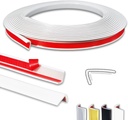 20ft Outside Vinyl Corner Trim Peel and Stick for Tile and Wall Edges, Decorative Kitchen Backsplash Trim Edge, Tile Edge Trim, Corner Trim (White)