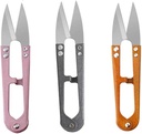 3 Pcs Thread Clippers Sewing Scissors 4.2 Inch Cutter Mini Snip Trimming Nipper Handheld Snippers Embroidery Clippers Sewing Scissors for Stitch Art Craft Project Tailor DIY Supplies