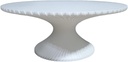 10 Inch Plastic Cake Stand - Plastic Wave Design
