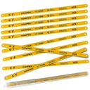 Hacksaw Replacement Blades Set (10 Pack) High Speed 12" Length Hack Saw Blade - High Carbon Steel (HCS) Cutting Blades