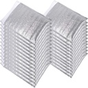 Smilco Reusable Insulation Bags Thermal Box Liners Metalized Liners Lunch Food Box Shopping Bag Insulated Lining Waterproof Insulation Package (25 Pack/ 8 In x 11 In)