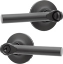 Honeywell Safes & Door Locks Interior Door Handle – Lever Door Handle with Reversible Design, Matte Black, Keyed Entry Function, Easy-to-Install Door Handles for Home & Office - 8108608