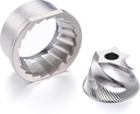 Conical Grinder Upper Lower Burrs Compatible with Breville Sage Barista Express Impress Espresso Touch Coffee Machines BES870/875/876/860-5 star (Pre 1926 PDC) (Stainless steel)