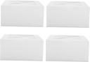 Zerodeko 4pcs Bakery Cake Boxes Board Elegant Dessert Containers for Weddings Birthdays and Parties for Cake Transport and Presentation