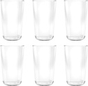 TarHong Simple Jumbo Glass, Clear, 21.4 oz, Premium Plastic, Set of 6