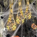 3pcs Halloween Spider Egg Sacs - 41 Inch Spider Egg Decoration with LED Lights for Yard, Lawn, Tree, Party, Indoor, Outdoor