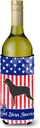 Caroline's Treasures BB3366LITERK USA Patriotic Rottweiler Wine Bottle Hugger Bottle Cooler Sleeve Hugger Machine Washable Collapsible Insulator Beverage Insulated Holder