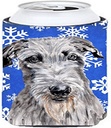 Caroline's Treasures SC9778TBC Scottish Deerhound Winter Snowflakes Tall Boy Hugger Can Cooler Sleeve Hugger Machine Washable Drink Sleeve Hugger Collapsible Insulator Beverage Insulated Holder