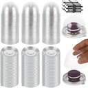 300 Pcs Clear Plastic Mini Cupcake Boxes, Mini Bundt Cake Containers, Clear Plastic Small Cake Boxes with Dome Lid, Dome Muffin Single Container for Cheese Pastry Dessert Mooncake
