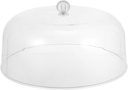 Kichvoe Transparent Dome Cake Cover Food Lid for Cake Display Dust Snack Protector for Barbecues Picnics and Parties