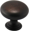 Cosmas 25 Pack 4950ORB Oil Rubbed Bronze Cabinet Hardware Round Mushroom Knob - 1-1/4" Diameter
