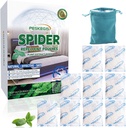 10 Pack Powerful Spider Repellent Indoor for House Garage Long-Term Spiders Repelling, Effective Spider Repellent Pouches Made with Natural Ingredients Safe for Kids and Pets, Easy to Use, No Mess