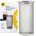 Brew Tube Cold Brew Coffee Filter – Stainless Steel Reusable Mesh for Wide Mouth Mason Jars (1–2 Quart), Airtight DIY Iced Coffee & Tea Maker