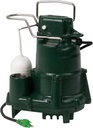 Zoeller M98 Flow-Mate Sump Pump - 1/2 HP - Cast Iron - LED Power Plug - High Flow - Vortex Impeller - Stainless Steel Hardware - Factory Tested and Float Operated - Submersible Sump Pump - 115V