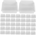 ABOOFAN 50pcs Food Packaging Box Cake Slice Container Cupcake Box Portable Cake