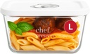 Chef Preserve Large Glass Vacuum Seal Container – Vacuum Sealed Container for Food Storage – Leak-Proof Vacuum Sealer Container with Pump – BPA-Free, Microwave, Freezer, and Dishwasher Safe