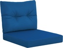 YEFU Olefin Outdoor Chair Cushions: Fade Resistant Outdoor Seat Cushion 24 x 24 - All Weather Patio Furniture Cushion with Ties - Deep Seat Patio Cushions for Chair Sofa Couch(Dark Blue)