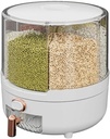 cereal dispenser,cereal containers storage,storage containers,rice dispenser,food containers,cereal dispenser countertop,dispensador de cereales,food dispenser,6 frames,360° rotatable