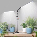 2025 Professional Grow Lights for Indoor Plants Growing, 126 LEDs 6000K Full Spectrum Plant Grow Lights Indoor, Height Adjustable (13-38''), 3 Spectrum Modes + 10 Dimming with 4/8/12/18H Timer