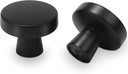 10 Pack Matte Black Kitchen Cabinet Knobs - Black Drawer Knobs & Handles - Zinc Alloy