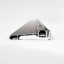 Adjustable Aluminum & Hardwood Threshold Waterproof and Hidden Screws -Add-on Extension Available - Heavy Duty - Commercial and Residential Multiple Sizes Available (Black, 48 inch)