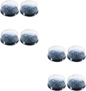DOITOOL Large Cake Box 10pcs Plastic Single Cupcake Boxes Lock for Freshness Storage
