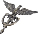 Angoily Door Knockers for Front Door, Eagle Head Zinc Alloy with Peephole Antique Front Door Decor Security Knocker Easy Installation Elegant European Style for Home Entry